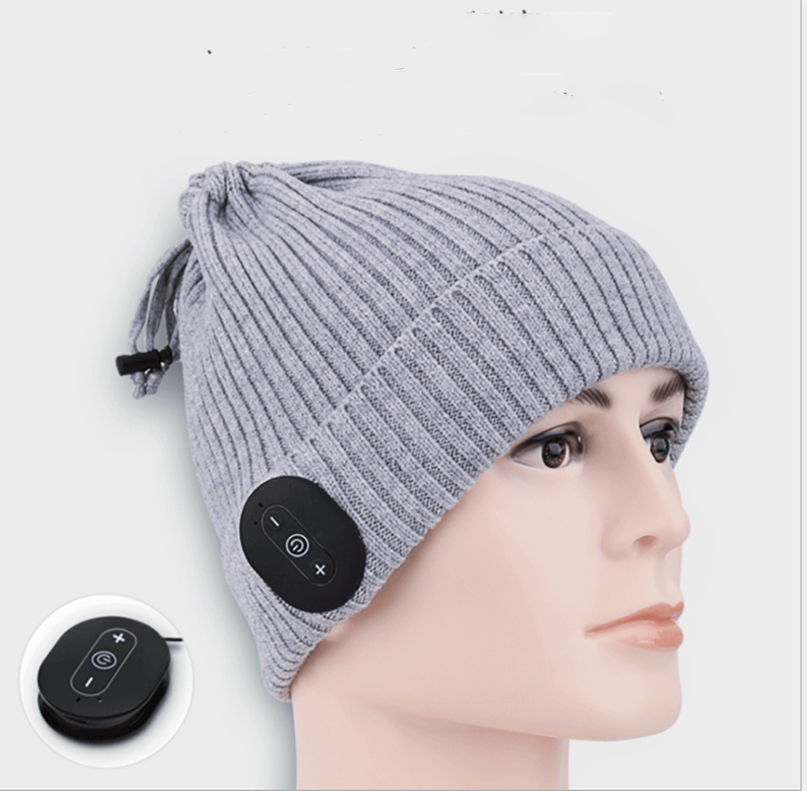 Winter Knit Beanie Hats Wireless Headphone Earphone Bluetooth Music hat Featured Image
